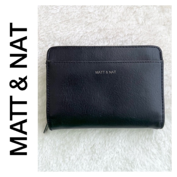 Matt & Nat Handbags - MATT & NAT Black Faux Leather Wallet